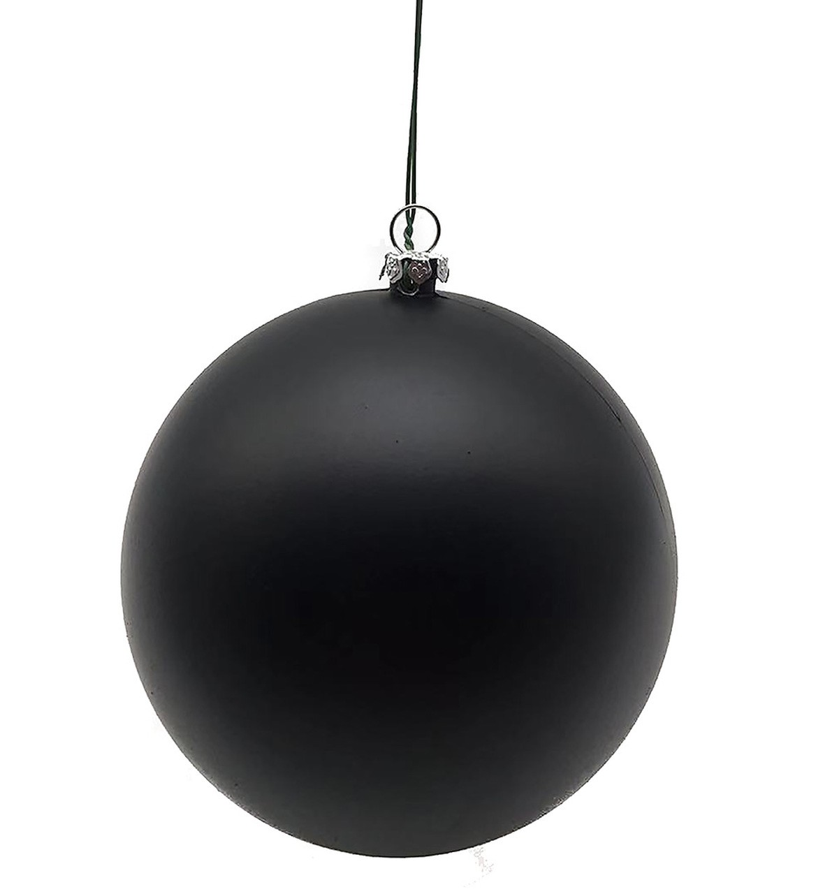 4 Black Matte Ball Ornament