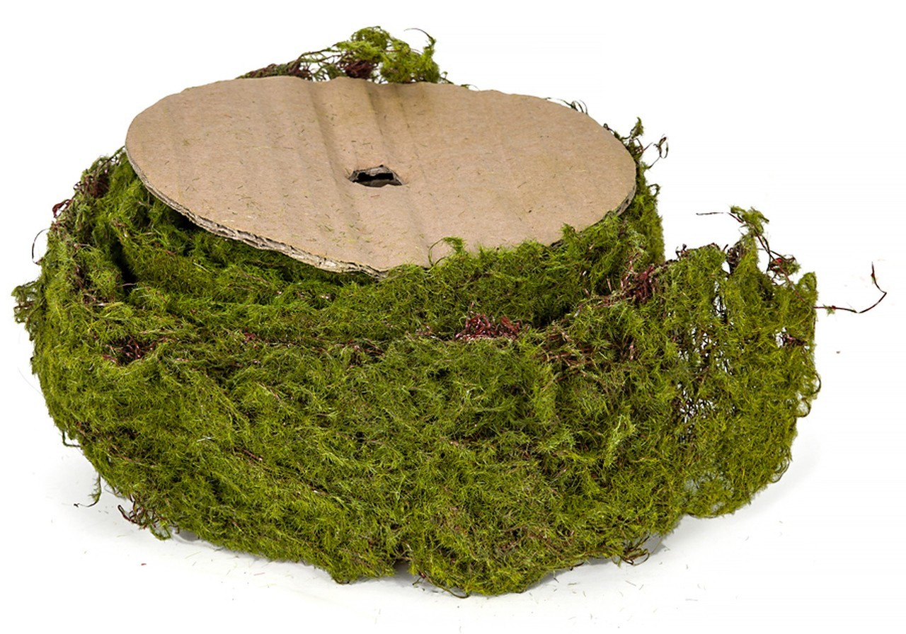 Earthflora > Artificial Christmas Trees> Garlands>Holiday Decor >  Earthflora's 78 Inch X 2.5 Inch Natural-like Artificial Moss Garland Roll