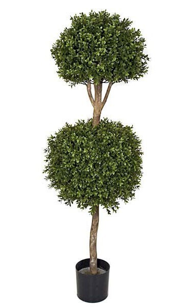 Earthflora > Beautiful Faux Exterior Boxwood Plants > 4' Double Boxwood ...