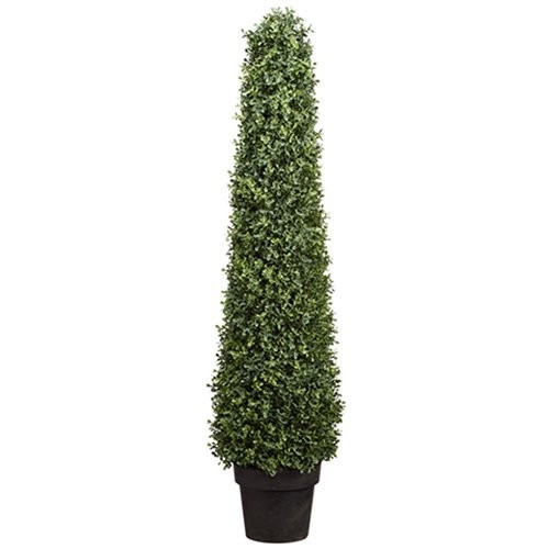 Earthflora > Artificial Boxwood Cone > Pyramid Topiary > 46 inches ...